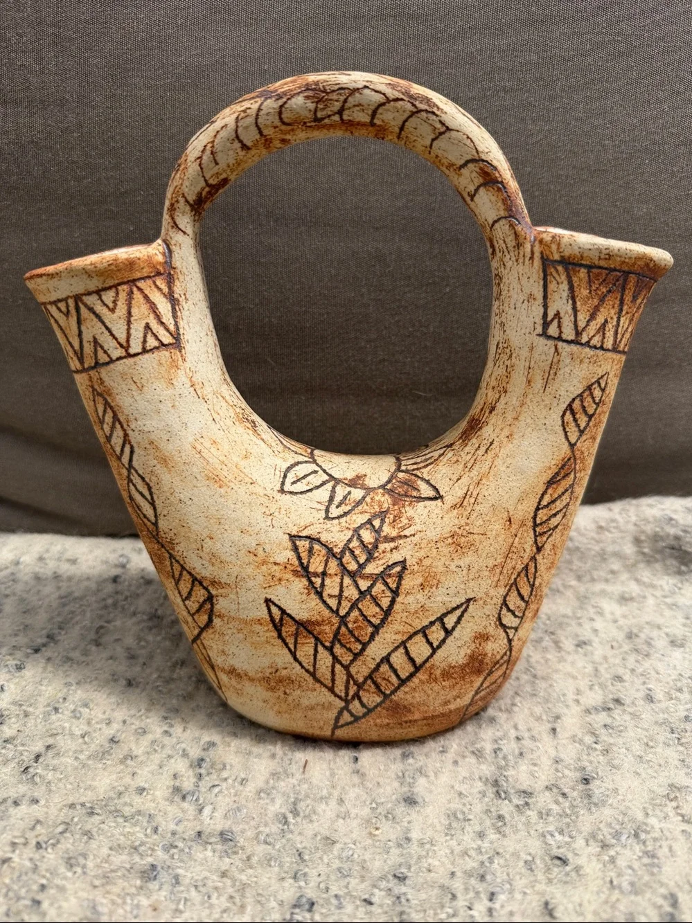 Vintage southwest decor rustic wedding vase